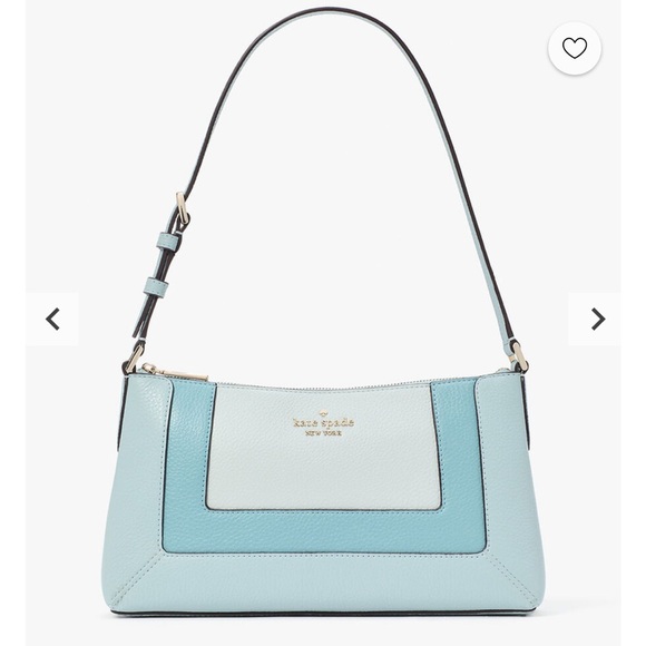 Kate Spade Pebbles Leather Lena Bag 6” High 11” Wide 3” depth 10” Strap drop NWT - Picture 1 of 6